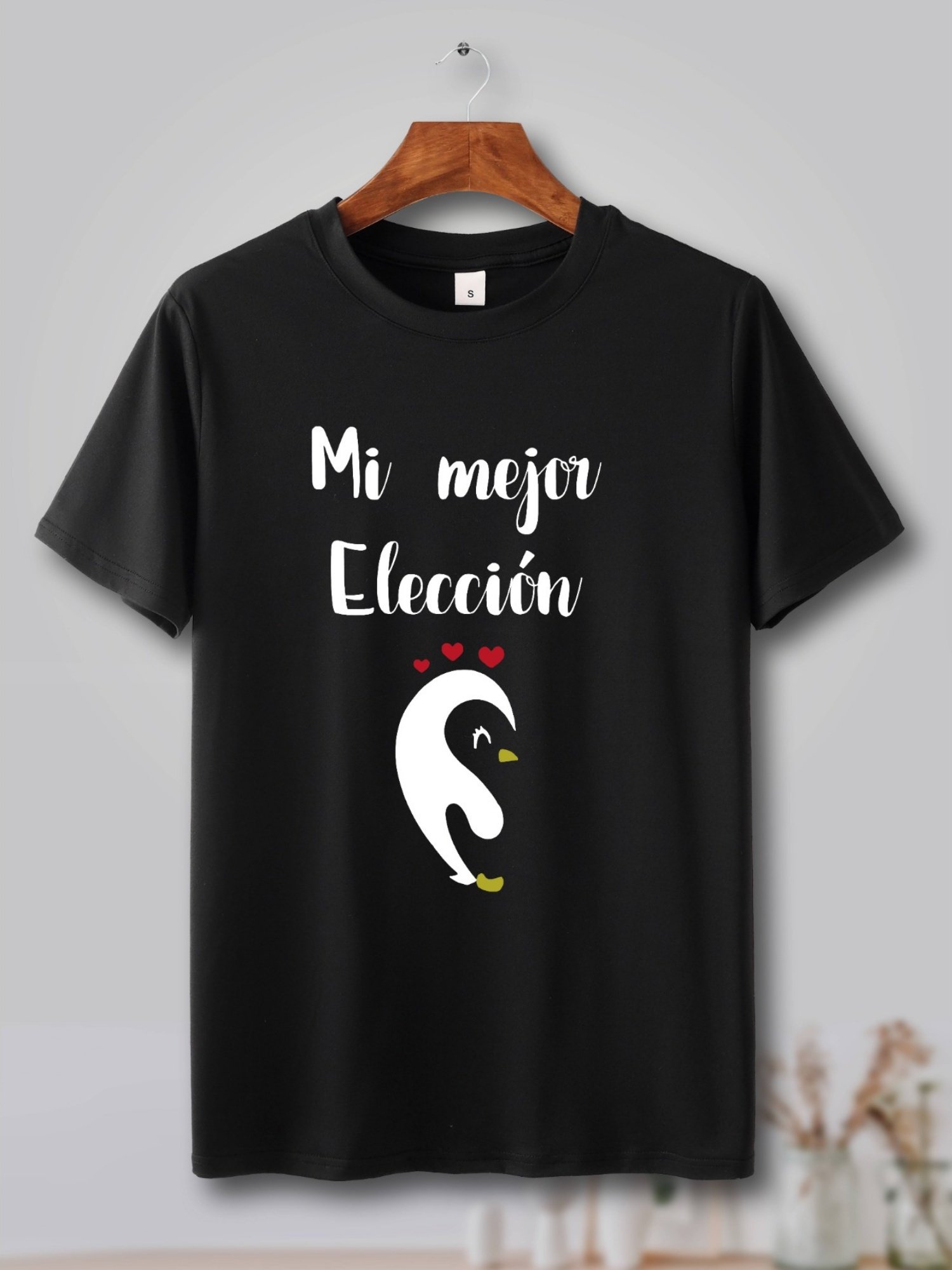 Couples Matching Penguin Print T-Shirts - Polyester Blend Casual Crew Neck Tees with Slight Stretch for Men and Women, Regular Fit Short Sleeve Tops for Summer Leisure - Image 10