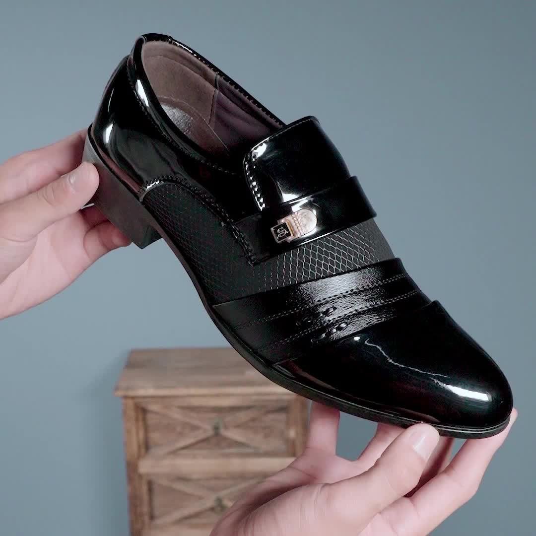 Plus Size Men's Solid Color Slip On Business Shoes, Comfy Non Slip Casual Durable Rubber Sole Casual Walking Shoes, Men's Footwear - Image 11