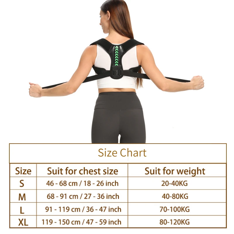 Adjustable Back Shoulder Posture Corrector Belt Clavicle Spine Support Reshape Your Body Home Office Sport Upper Back Neck Brace - Image 6