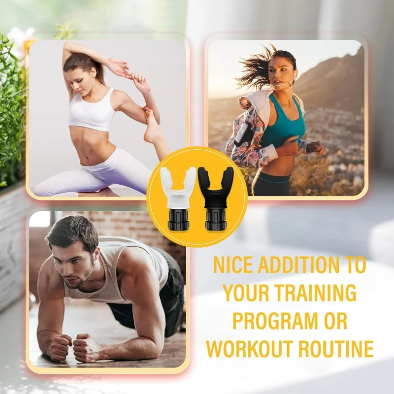 Silicone Breathing Fitness Exercise Equipment Portable Throat Adjustable Resistance Breathing Exercise Device - Image 6