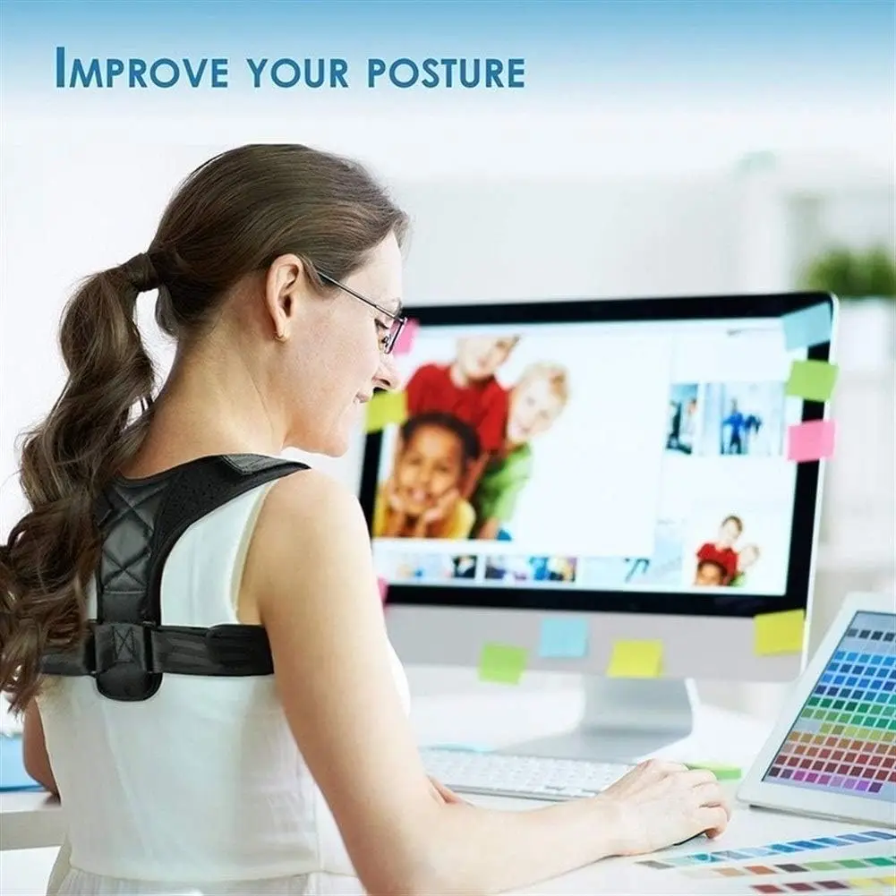 Adjustable Back Shoulder Posture Corrector Belt Clavicle Spine Support Reshape Your Body Home Office Sport Upper Back Neck Brace - Image 2