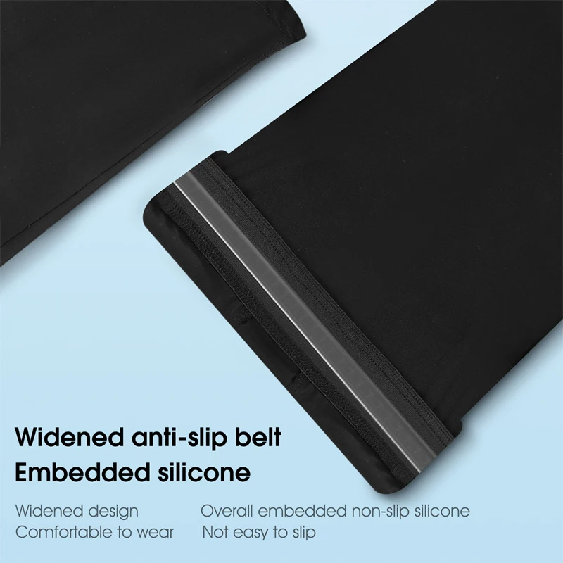 WEST BIKING Summer Running Cycling Legs Sleeve Ice Silk UV Protection Compression Non-Slip Leg Warmer Cooling Sport Gear - Image 3