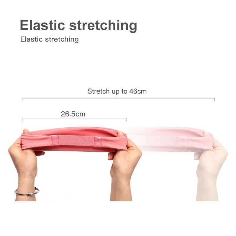 Sports Headbands for Men Women 1PC Non-Slip Moisture Wicking Workout Sweatband Fitness Running Cycling Football Yoga Hairband - Image 4