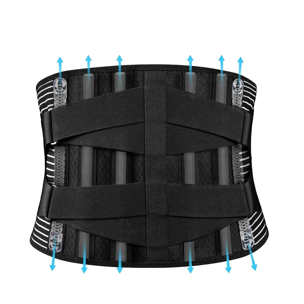 Adjustable Lower Back Brace Lumbar Support Belt Waist Trainer Relaxed Spine Decompression Anti-skid Breathable for Men and Women - Image 7