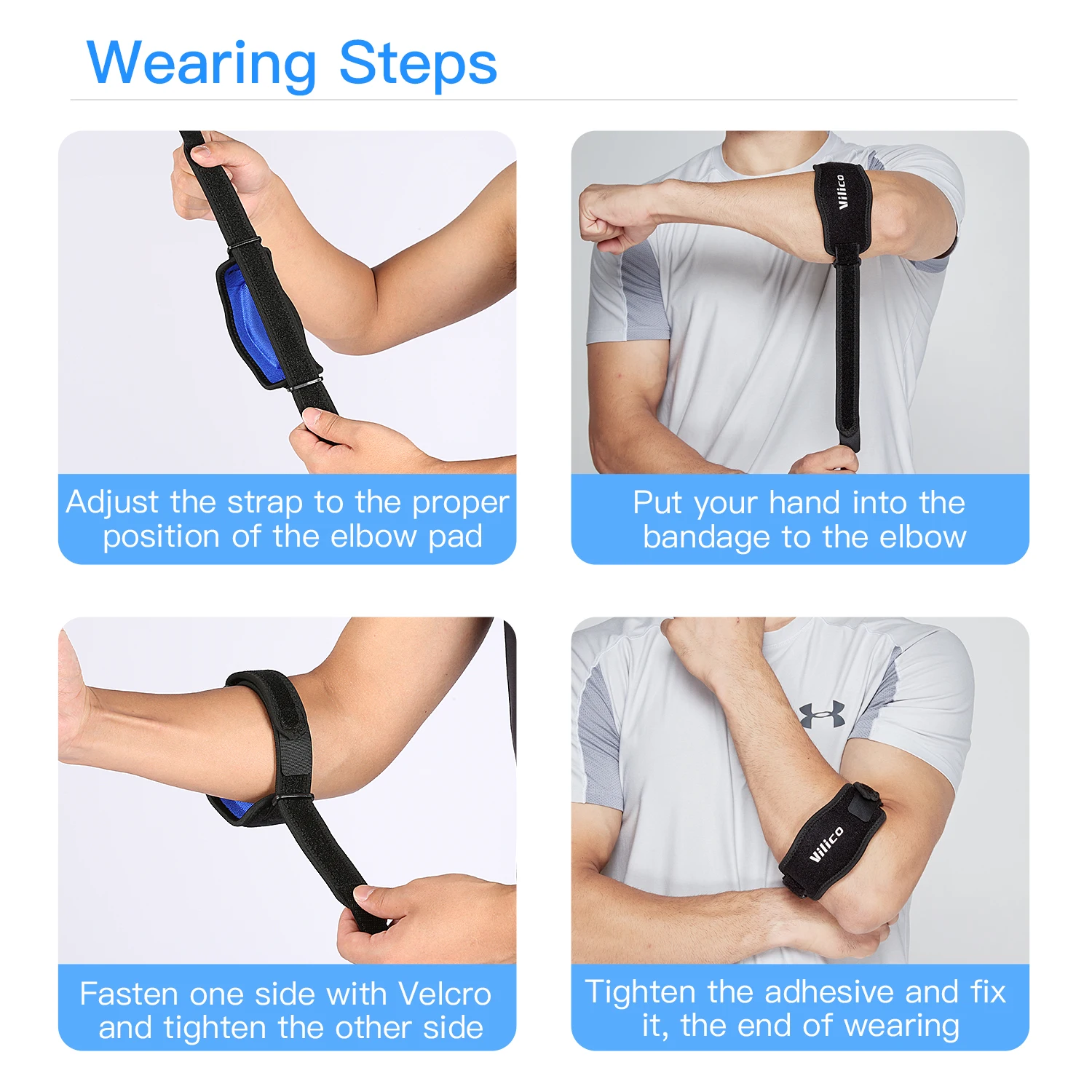 1PCS Professional Sports Elbow Strap With Bi-directional Adjustment and Stable Support Lightweight and Comfortable to Wear - Image 5