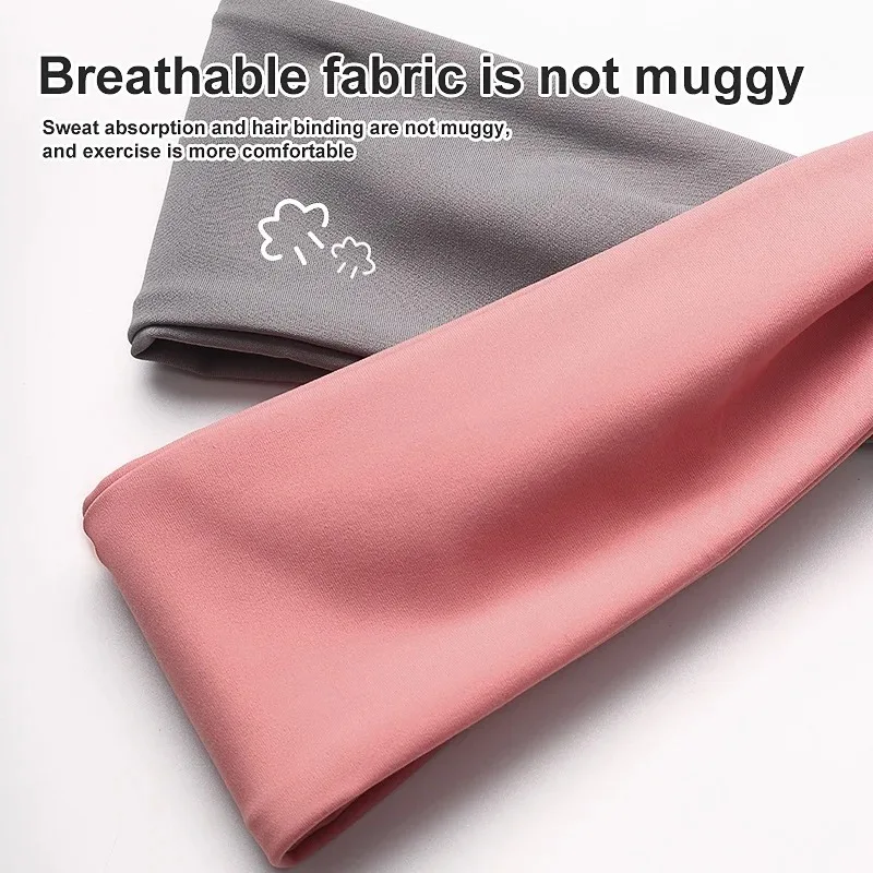 Sports Headbands for Men Women 1PC Non-Slip Moisture Wicking Workout Sweatband Fitness Running Cycling Football Yoga Hairband - Image 6
