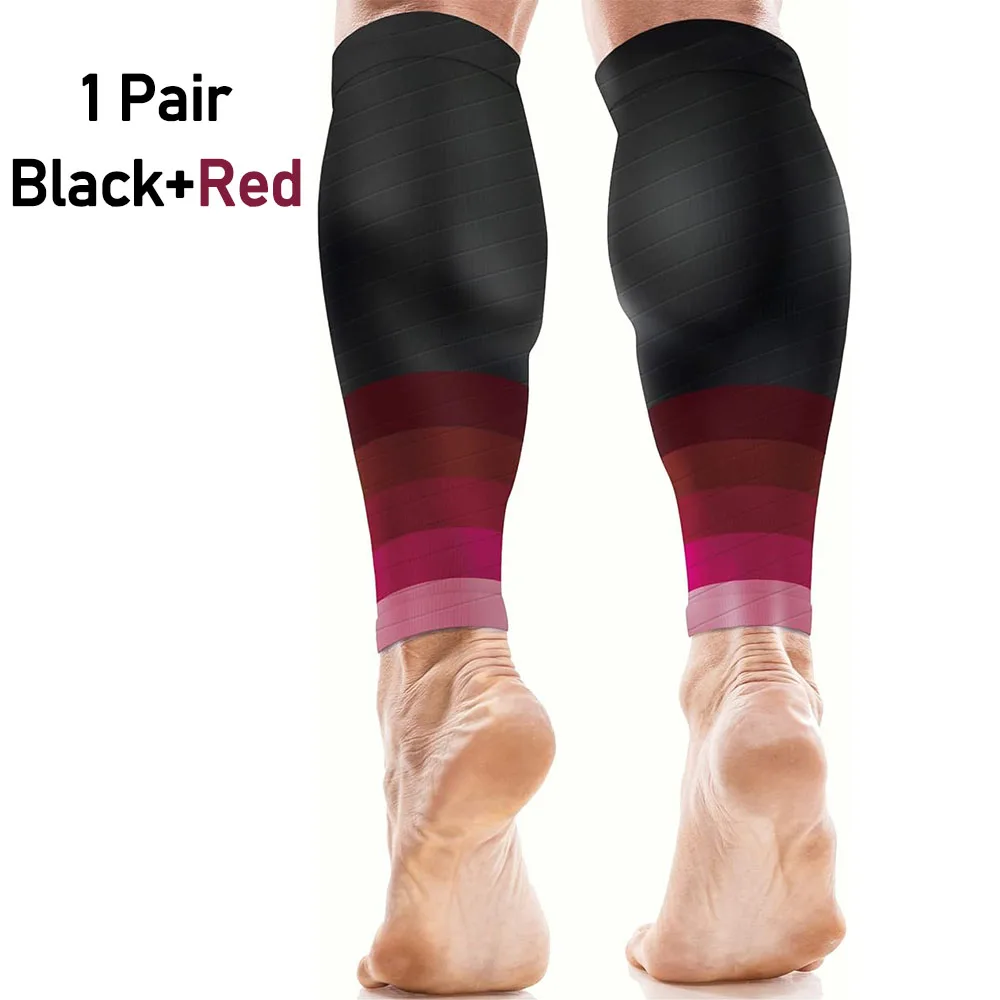 1Pair Calf Support Compression Sleeves for Women Men Running 20-30mmHg Footless Leg Socks Outdoor Sports Marathon - Image 9