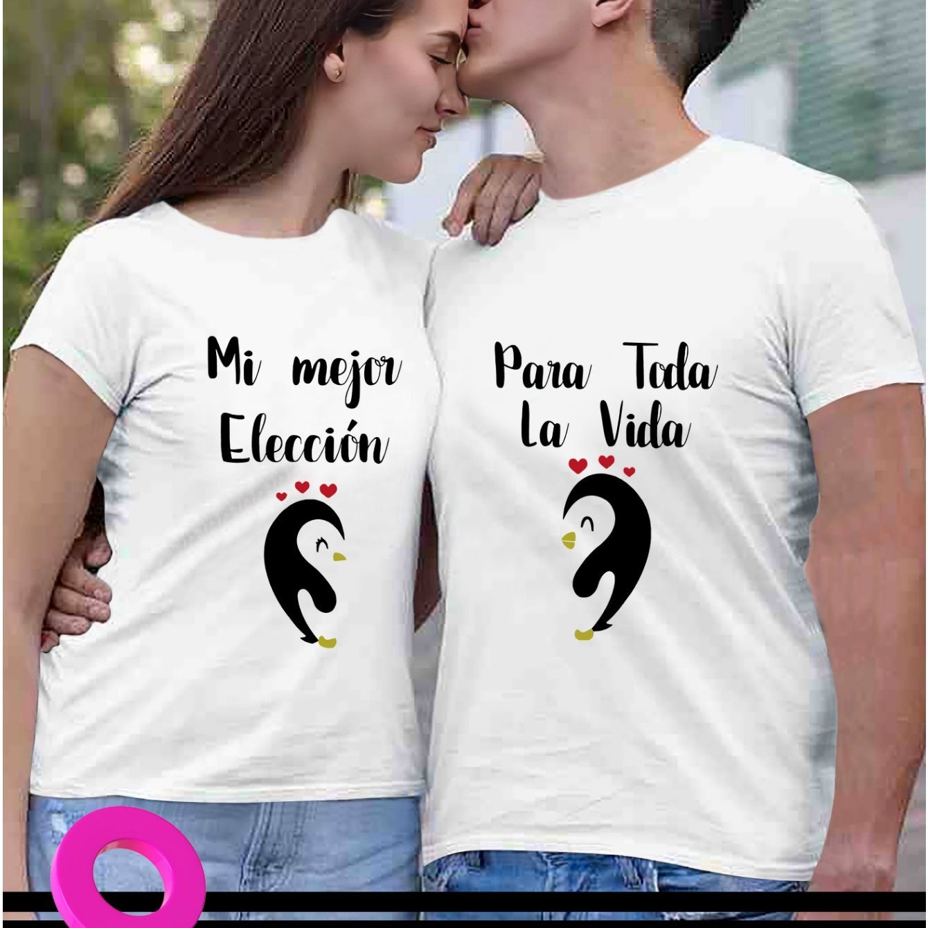 Couples Matching Penguin Print T-Shirts - Polyester Blend Casual Crew Neck Tees with Slight Stretch for Men and Women, Regular Fit Short Sleeve Tops for Summer Leisure - Image 17
