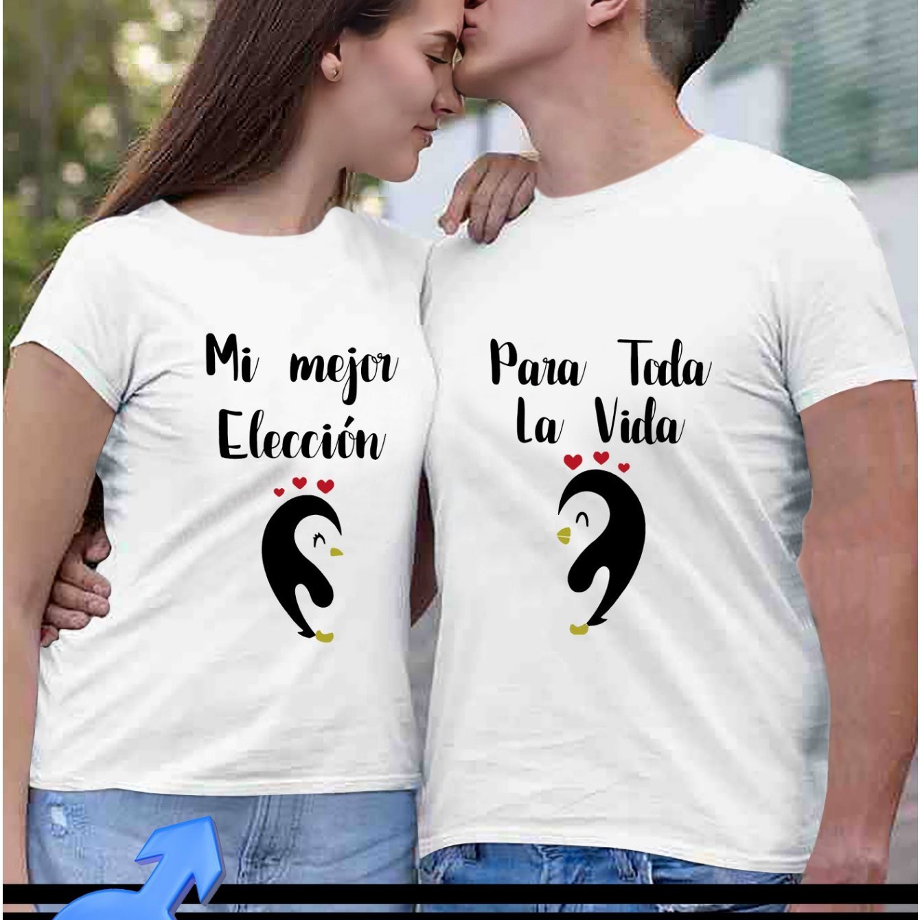 Couples Matching Penguin Print T-Shirts - Polyester Blend Casual Crew Neck Tees with Slight Stretch for Men and Women, Regular Fit Short Sleeve Tops for Summer Leisure - Image 16